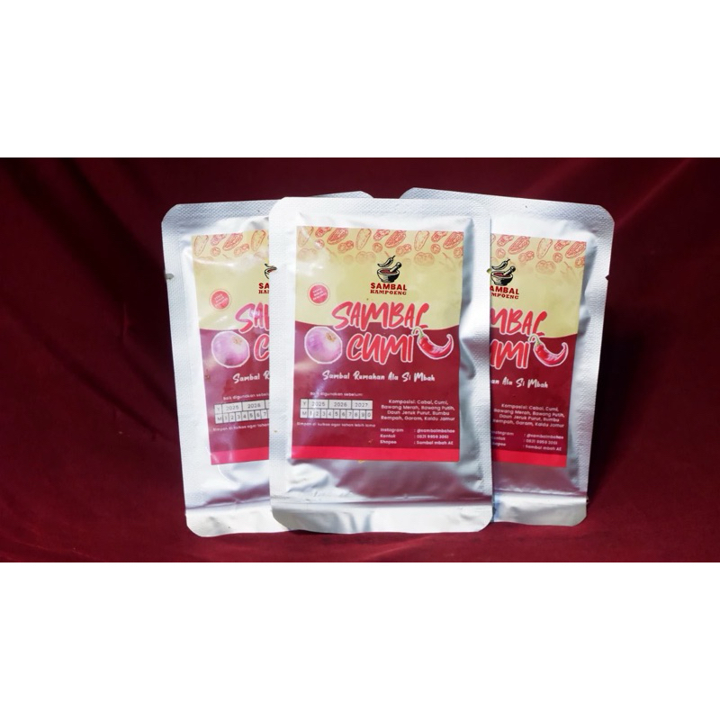 

Sambal Cumi Saset 30 gram Pedas