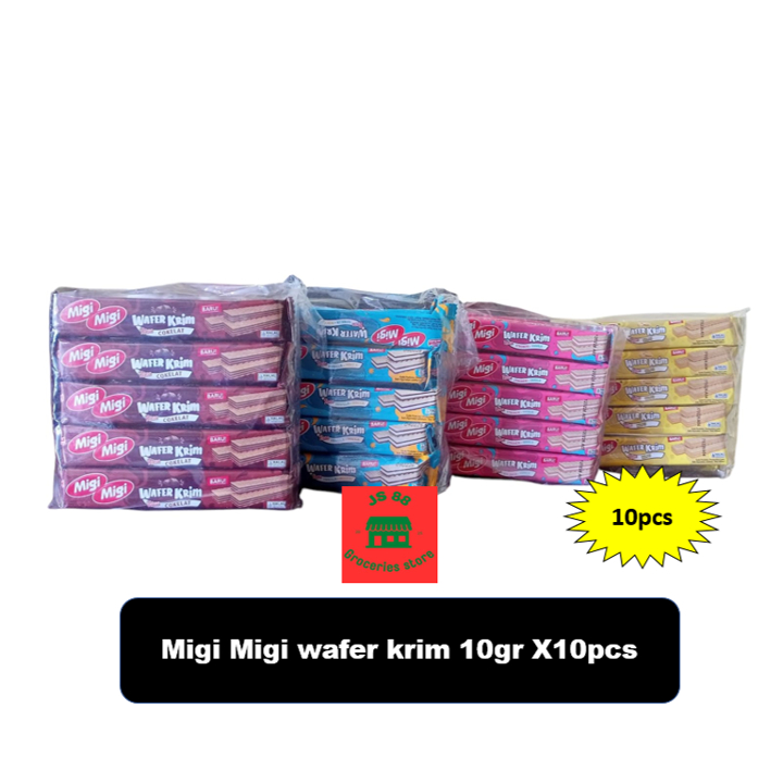 

Migi Migi Wafer Krim 10gr x10pcs