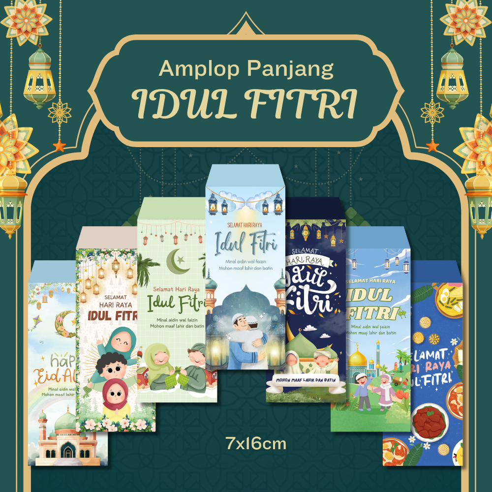 

Amplop Lebaran Idul Fitri Ukuran Besar/Panjang