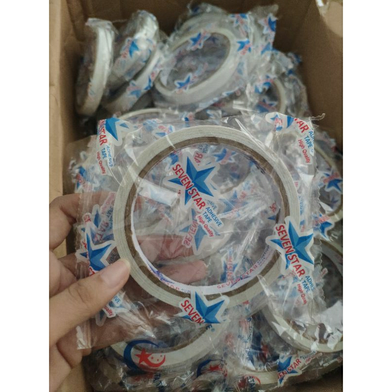 

Doubletape seven star / Double tip perekat sevenstar Double tape harga ecer