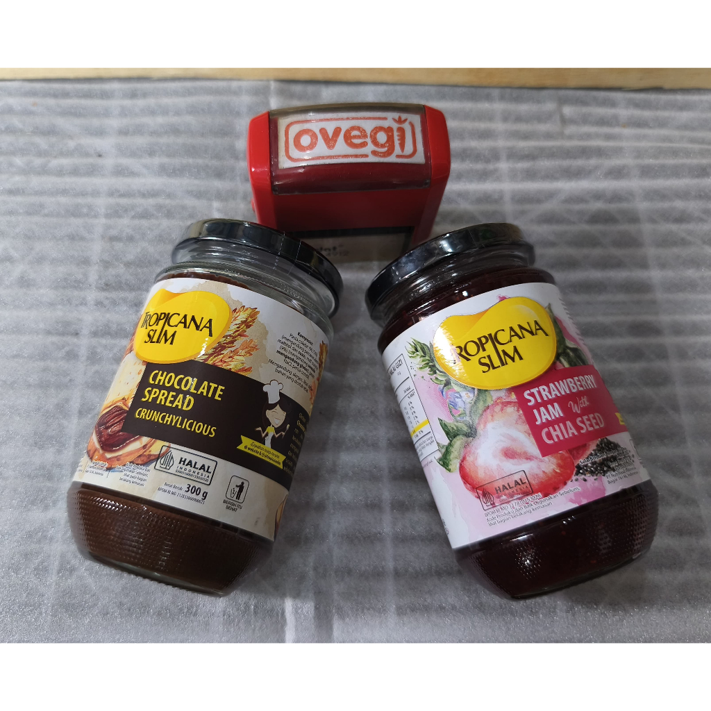 

Tropicana Slim Varian Selai (Strawberry Jam with Chia Seed, Chocolate Spread)