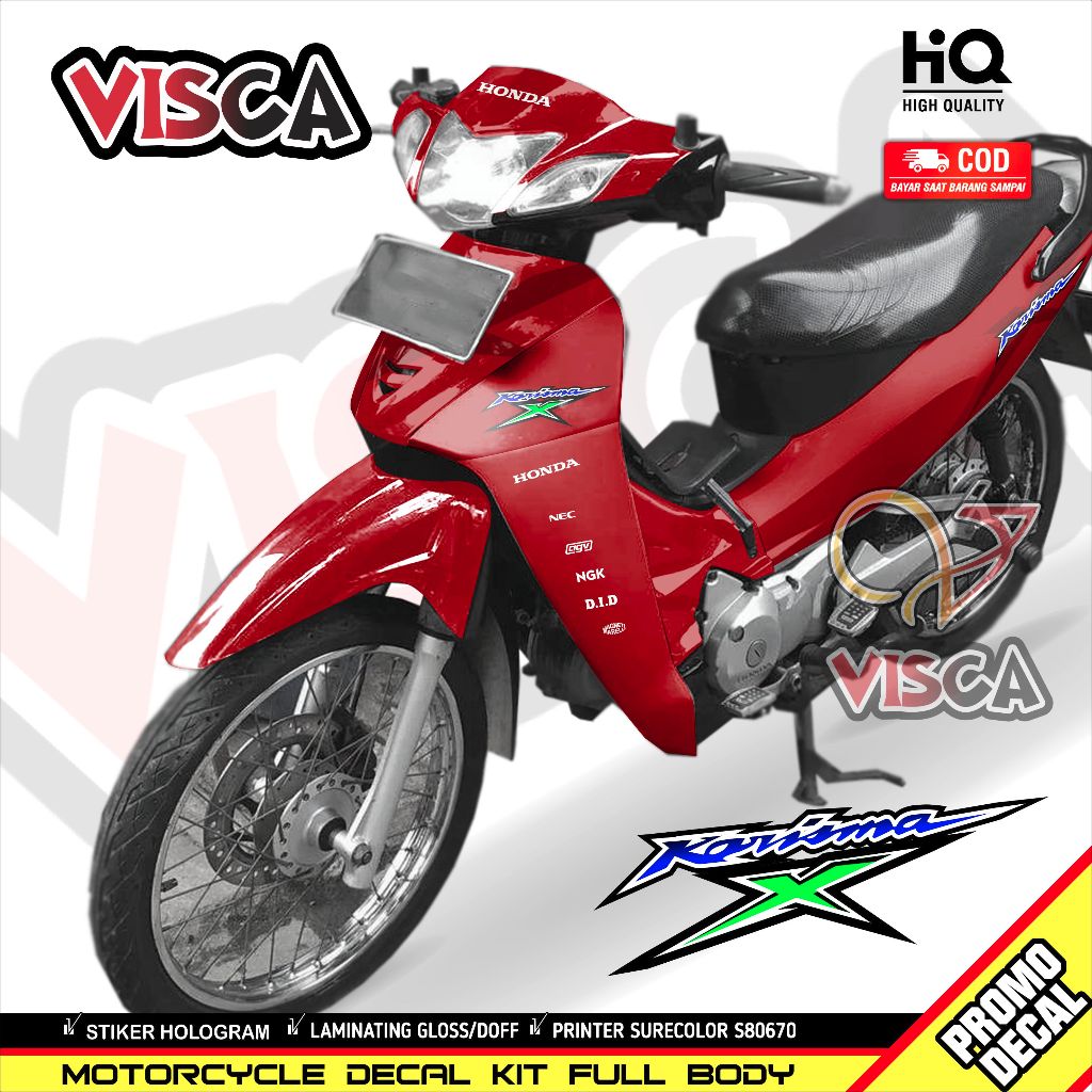 Stiker Karisma - Striping KARISMA 125 - Decal KARISMA X 125 Full Body - POLOS