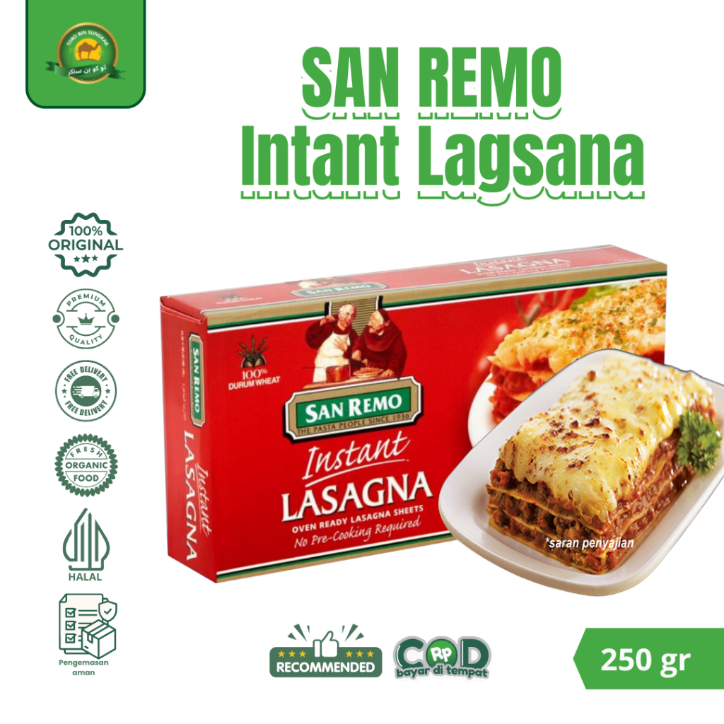 

SAN REMO Instant Lasagna Pasta [250g]