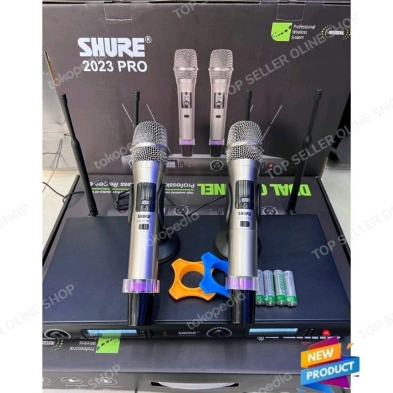 MIC WIRELESS SHURE KSM 2023 PRO KSM2023 PRO 2MIC HANDLE FREE 2BUSA MIC