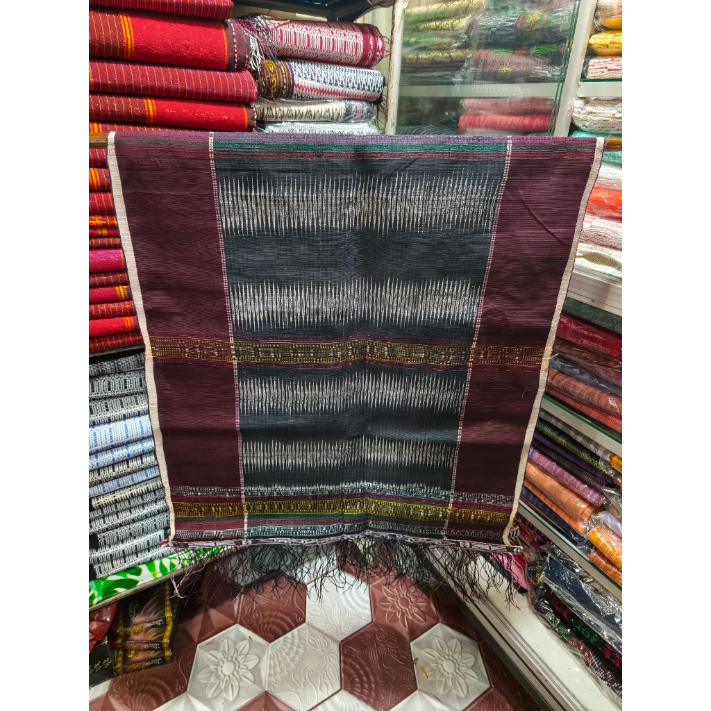 Ulos Toba Bintang Maratur Toba Tenun Tangan Hitam