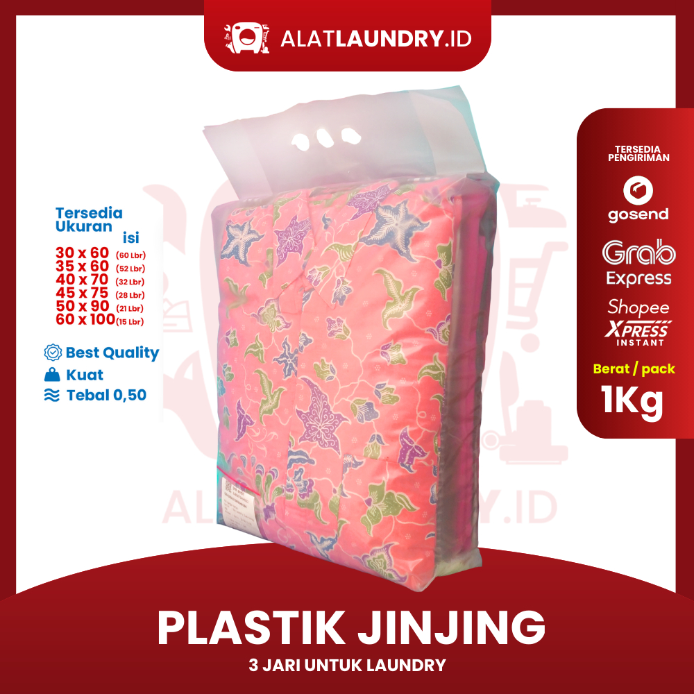 Plastik Laundry Jinjing 3 Jari | Plastik jinjing Laundry | Plastik Packing Laundry | Plastik Packing