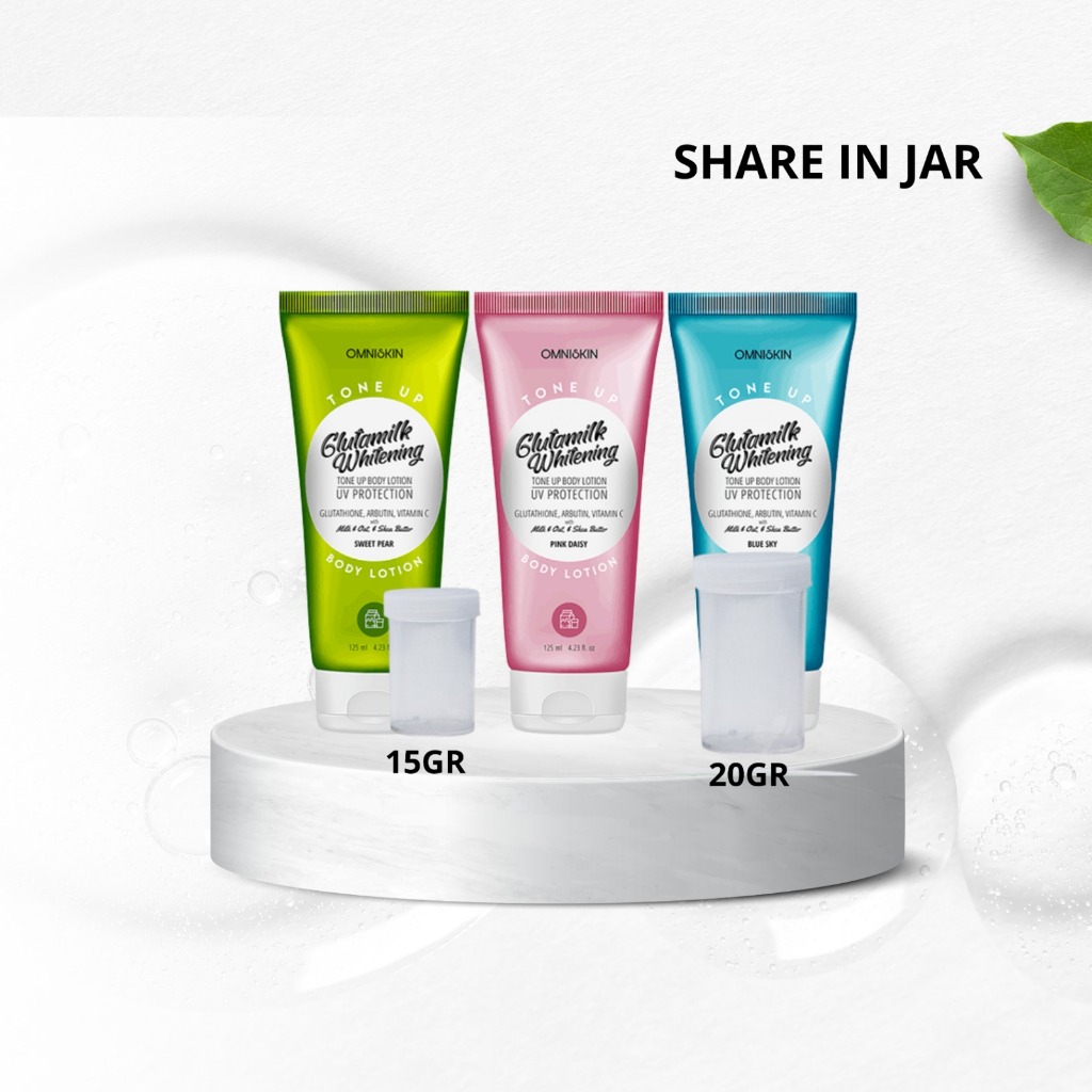 SHARE IN JAR OMNISKIN Glutamilk Whitening Tone Up Body Lotion