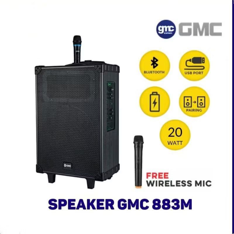 Speaker bluetooth portable GMC 883M