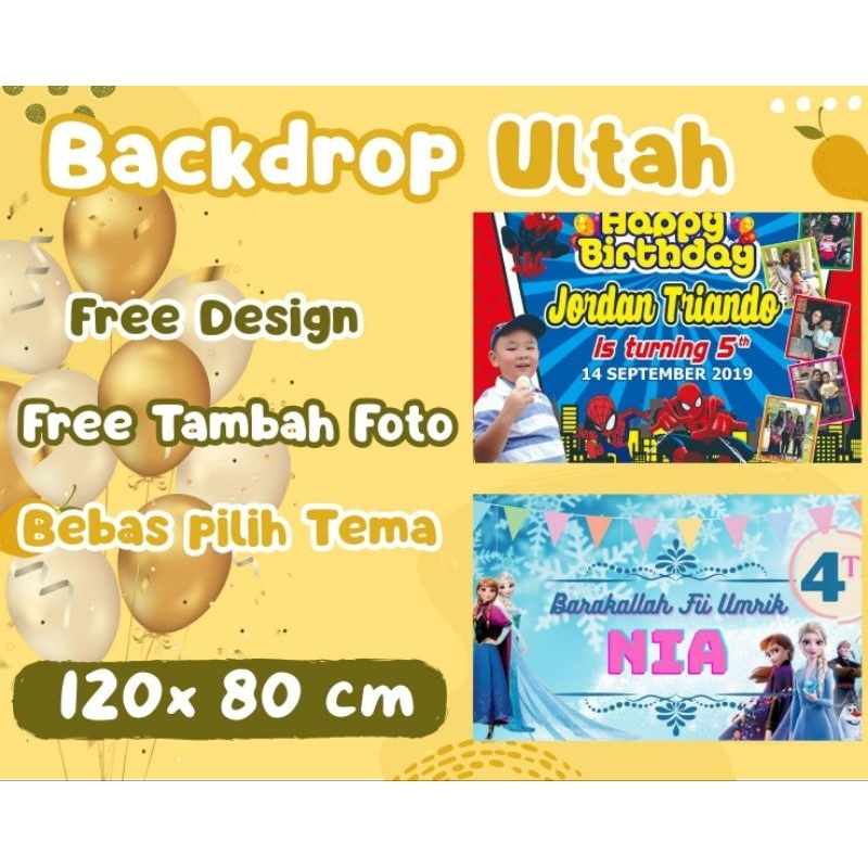 BANNER ULANG TAHUN ANAK PEREMPUAN / LAKI -LAKI