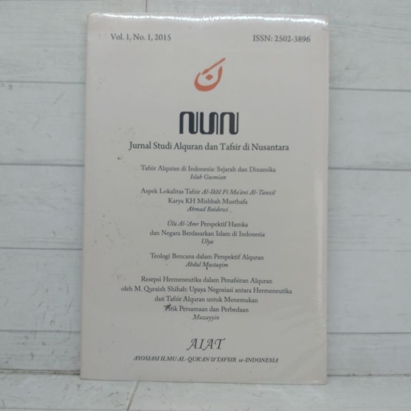 Jurnal Studi Al Quran Dan Tafsir di Nusantara Buku