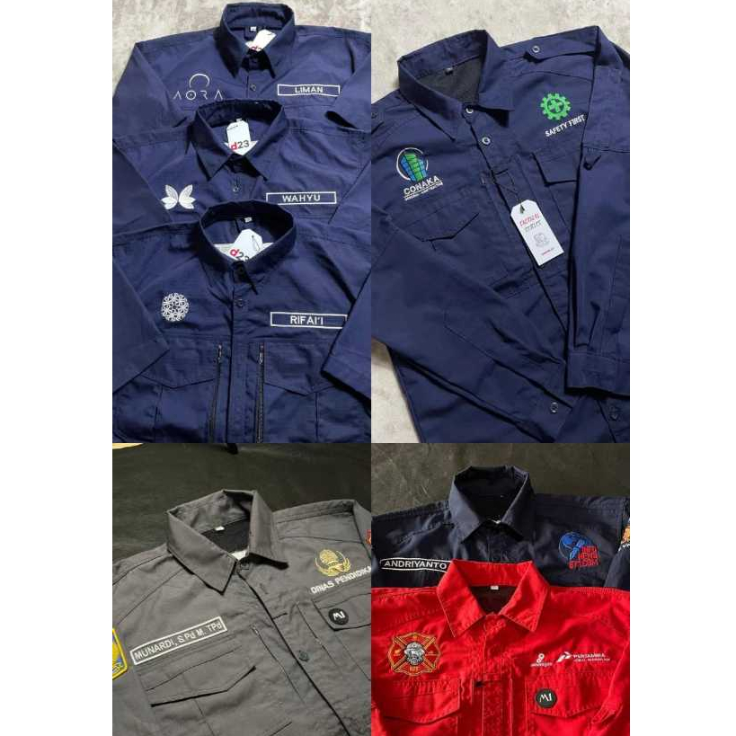 CUSTOM BORDIR KEMEJA TACTICAL SATUAN & LUSINAN - DIRIPALGROUP