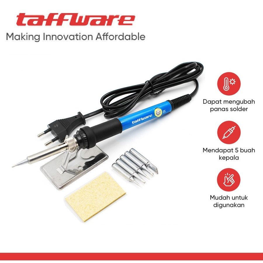 Taffware Solder Iron Adjustable Temperature 60W - CS-31