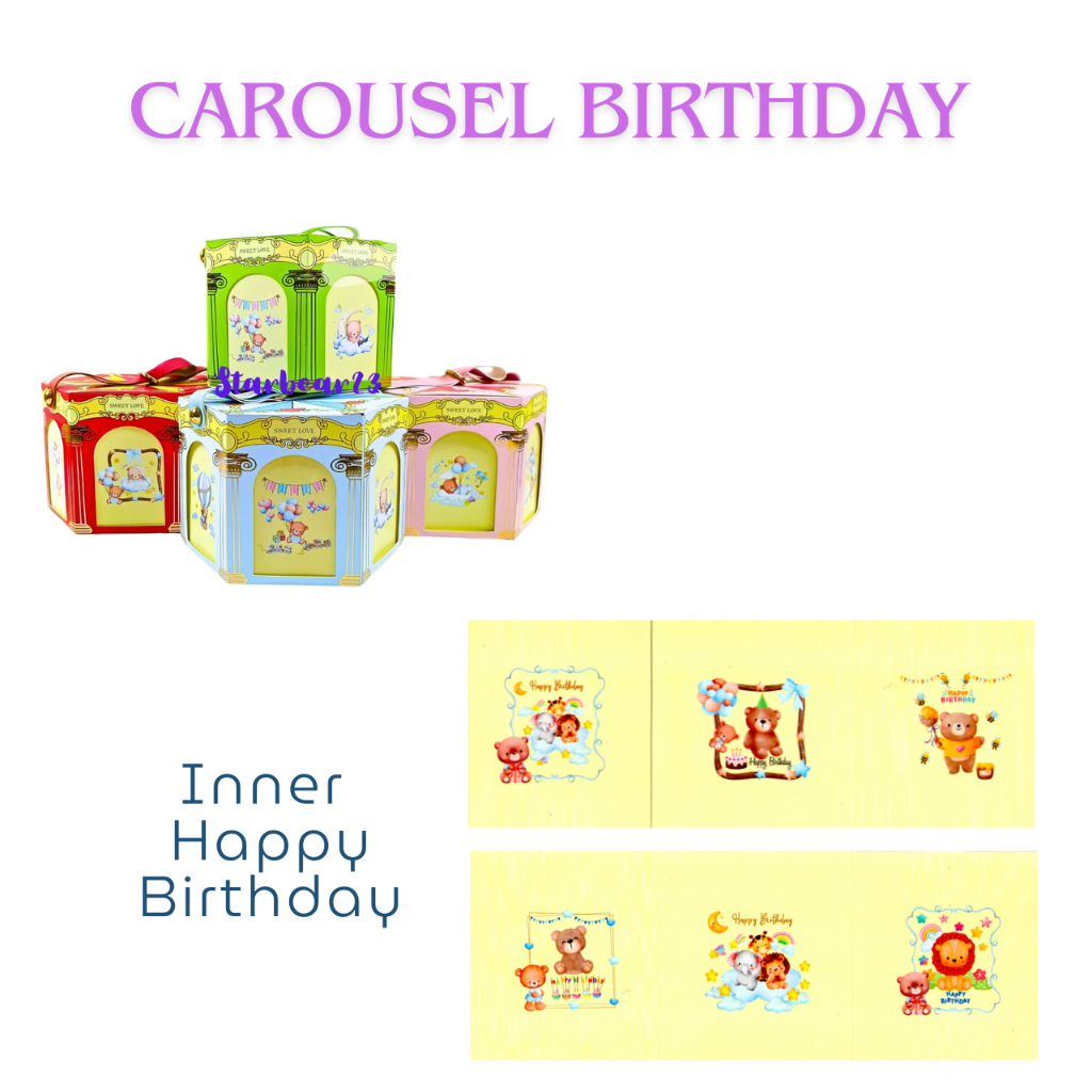 

Paperbag / Gift Box Premium Motif Caraousel (Medium & Big Size)