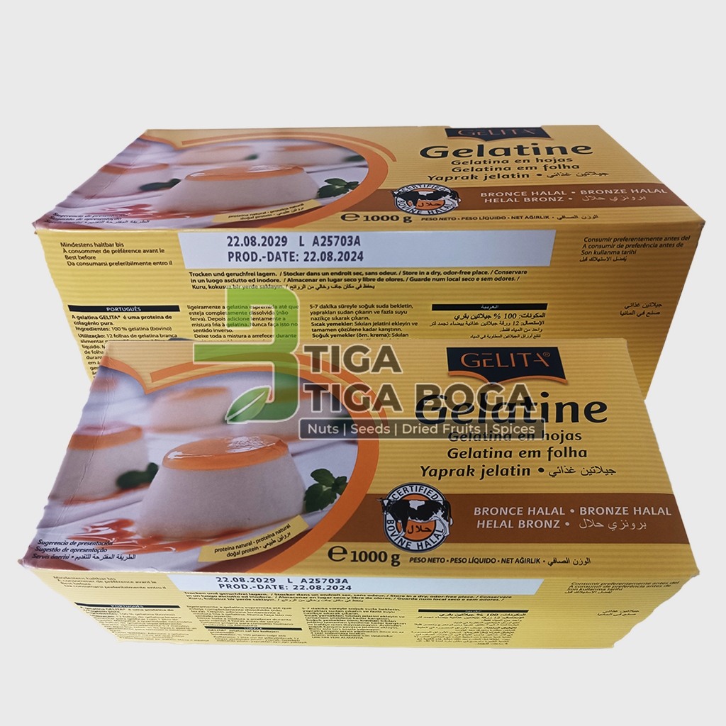 

Gelatin Gelita Sheet 5 Lembar / Gelatine Gelita Sheets