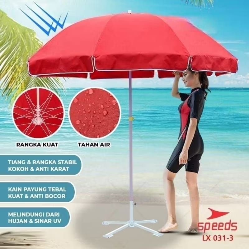 PAYUNG TENDA JUMBO PAYUNG JUALAN JUMBO 2 LAPIS / DOUBLE PAYUNG JUALAN TAMAN PANTAI CAFE BAZAR LAPAK 
