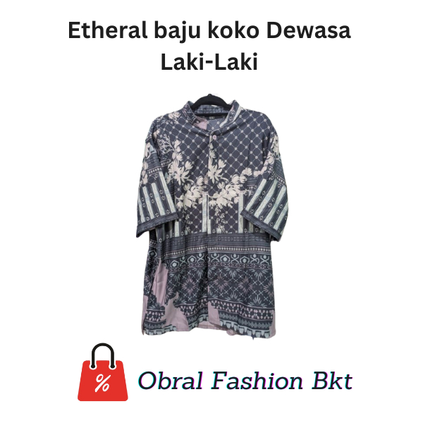 Etheral baju koko Dewasa Laki-Laki - ungu