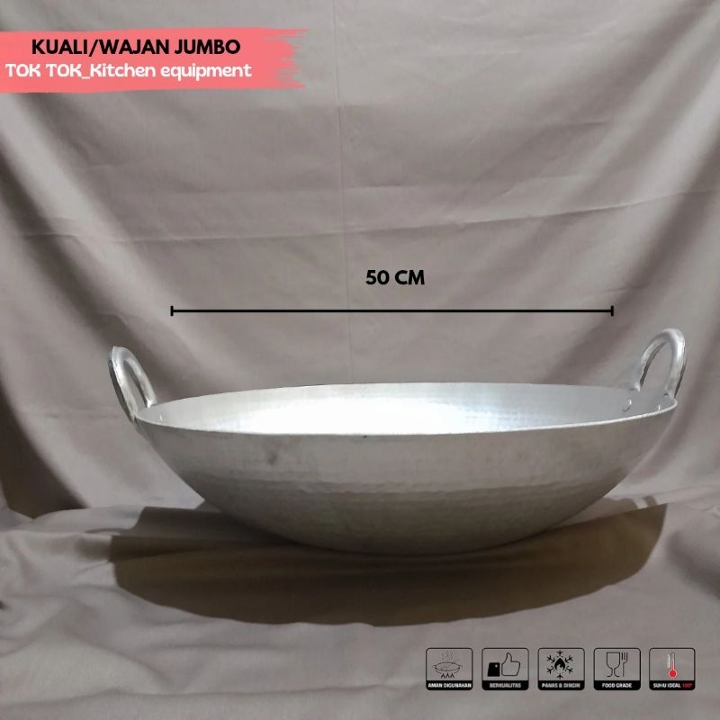 [ COD] WAJAN/KUALI JUMBO DIAMETER 50CM KHAS GARUT ANITI LENGKET
