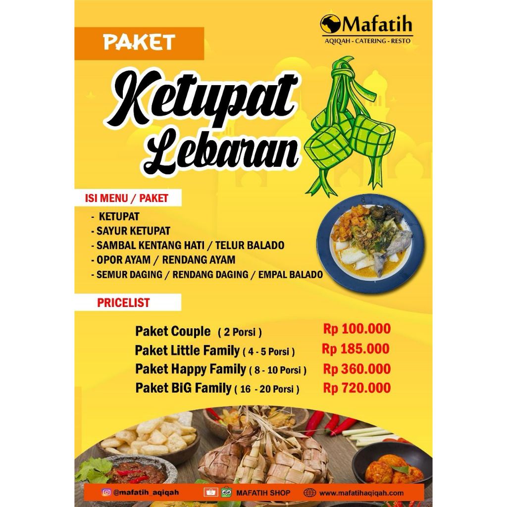 Ketupat Lebaran by Mafatih Catering