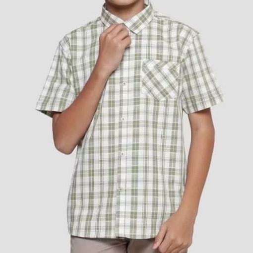 Aero Boys Matahari Kemeja Lengan Pendek Hijau Anak Laki - laki size 7-8