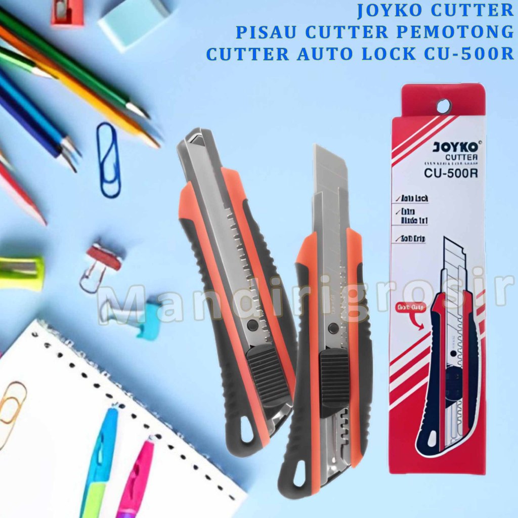 

Pisau Cutter Pemotong * Joyko Cutter * Cutter Auto Lock * CU-500R