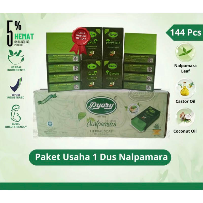 PYARY 144 Pcs Sabun Nalpamara Original BPOM -paket usaha