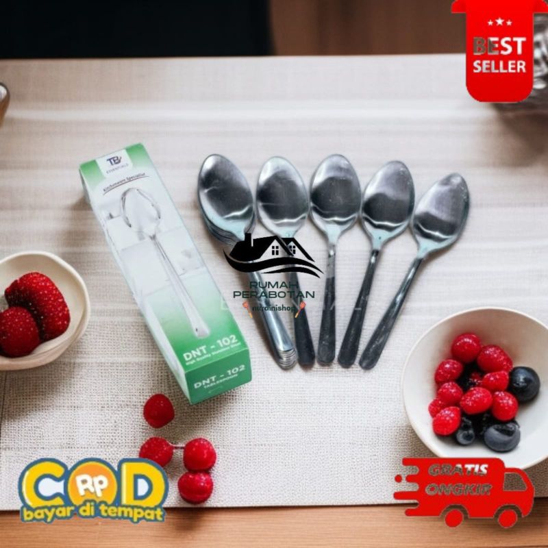 [RP] sendok garpu makan tebal stainless steel DNT-102