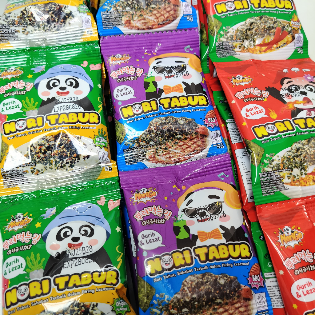 

Nori Go Tabur Seawed Tabur Halal All Variant ( 1 Dus )