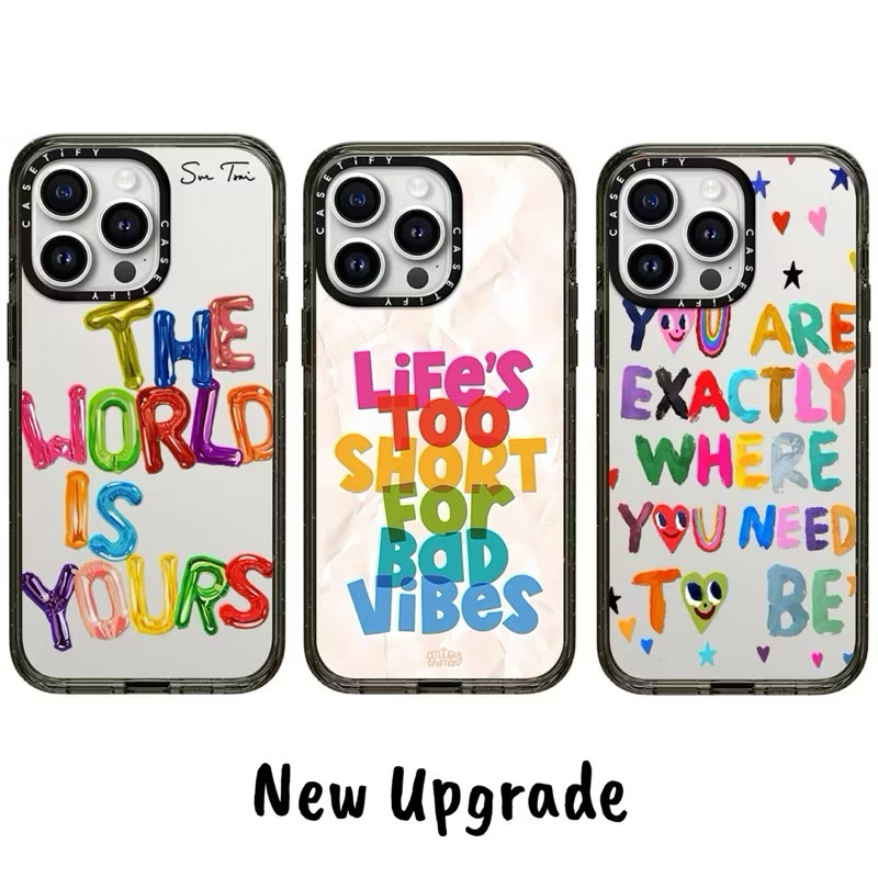 Casing Lucu CASETIFY TPU QUOTES CASE IPHONE 16 16PRO 16PROMAX 15 15PRO 15PROMAX 14 14PRO 14PROMAX 13