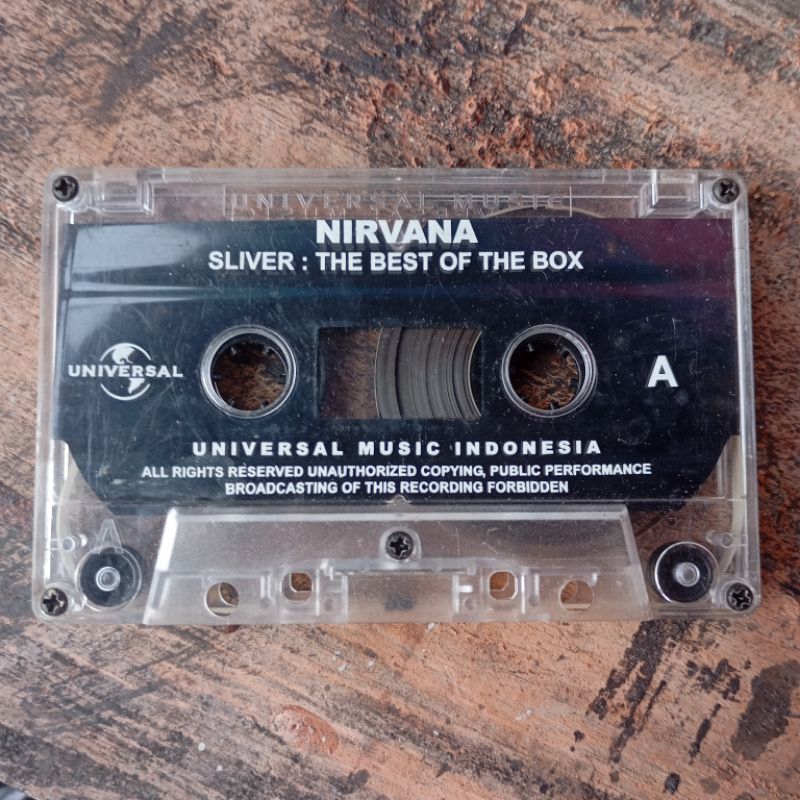 kaset pita - NIRVANA - SLIVER : THE BEST OF THE BOX (hanya kaset)