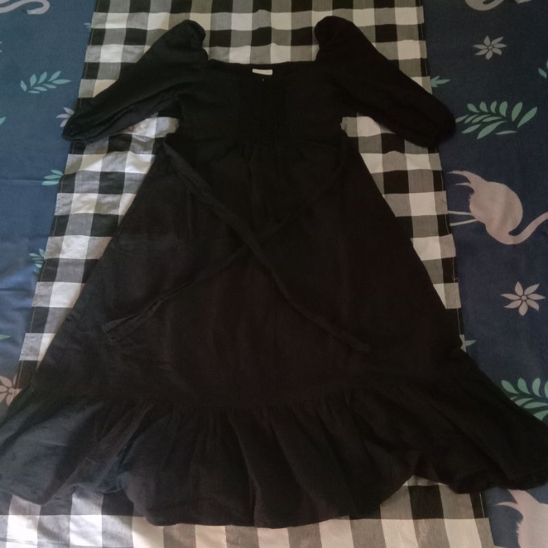 Dress Warna Hitam Monomolly Second