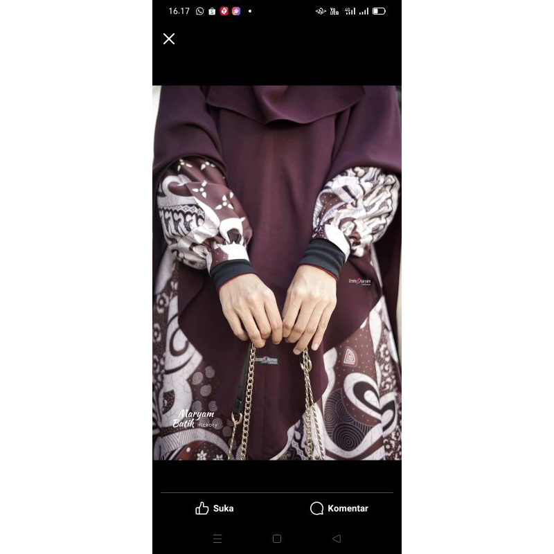 Gamis batik hictory by ummu maryam