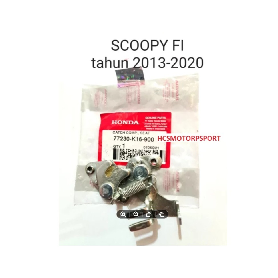 ENGSEL JOK KUPU KUPU JEPITAN LAWAN SADEL JOK SCOOPY FI 2013 SAMPAI 2020 ORIGINAL ASLI AHM 77230-K16-