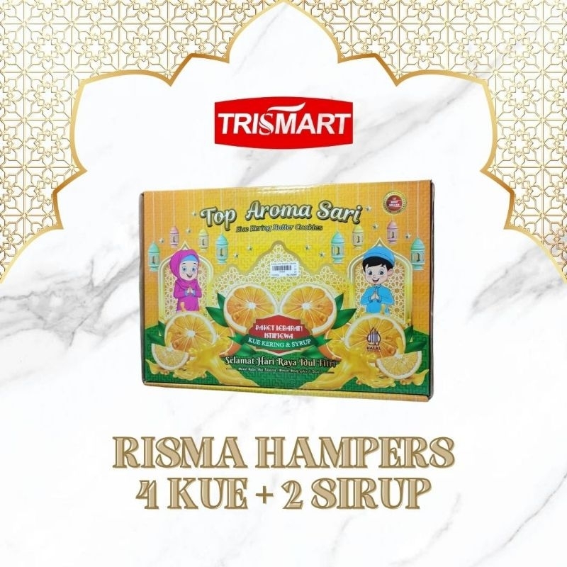 

RISMA PAKET 4 KUE KERING & 2 SIRUP 6 IN 1 PAKET HAMPERS LEBARAN ISTIMEWA IDUL FITRI