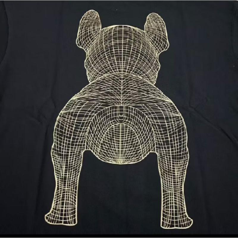 Lifework big gold radog tee black 100%