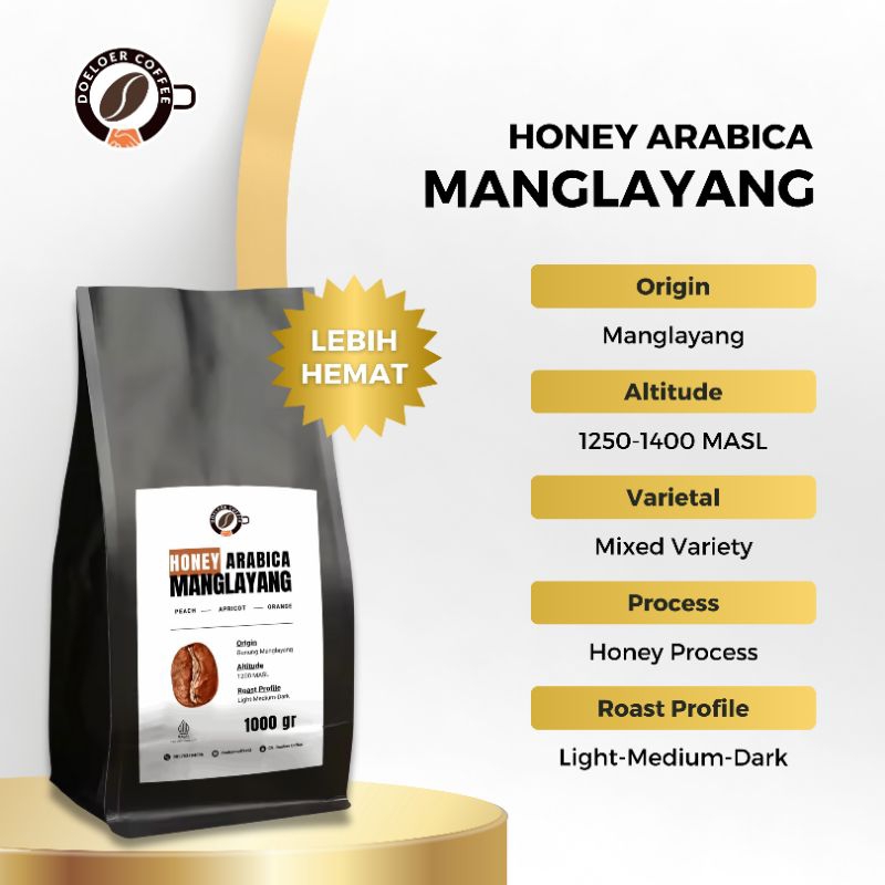 

Kopi Arabika Manglayang - Specialty Honey 1000gram
