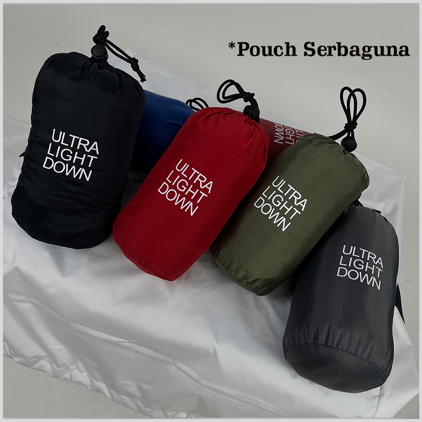 Stuffsack Tas Serut Uniqlo - Pouch Jaket Bulang Ultralight - Sarung Sleeping Bag - Multifungsi