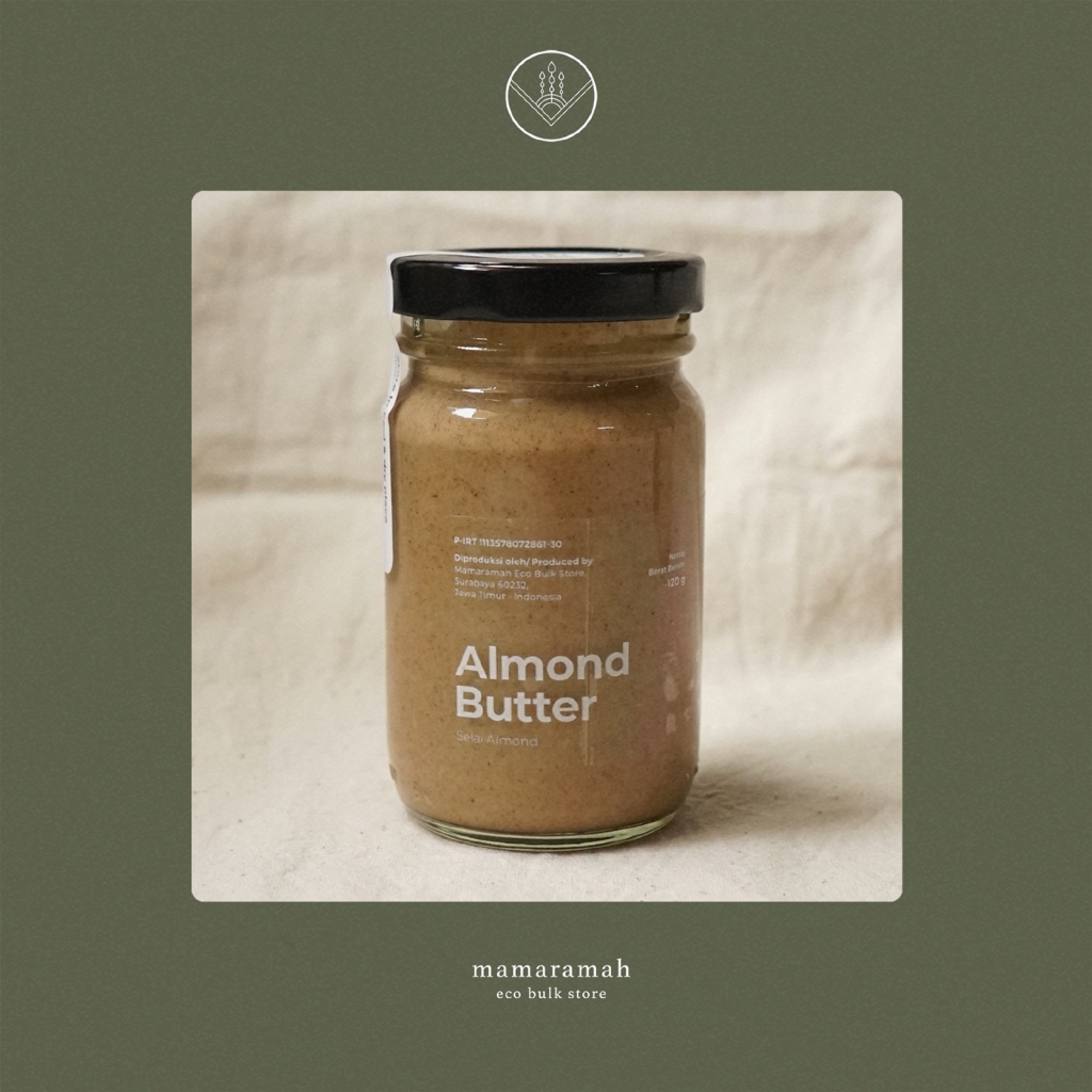

Almond Butter Homemade / Selai Almond (Unsweetened) - 120gr