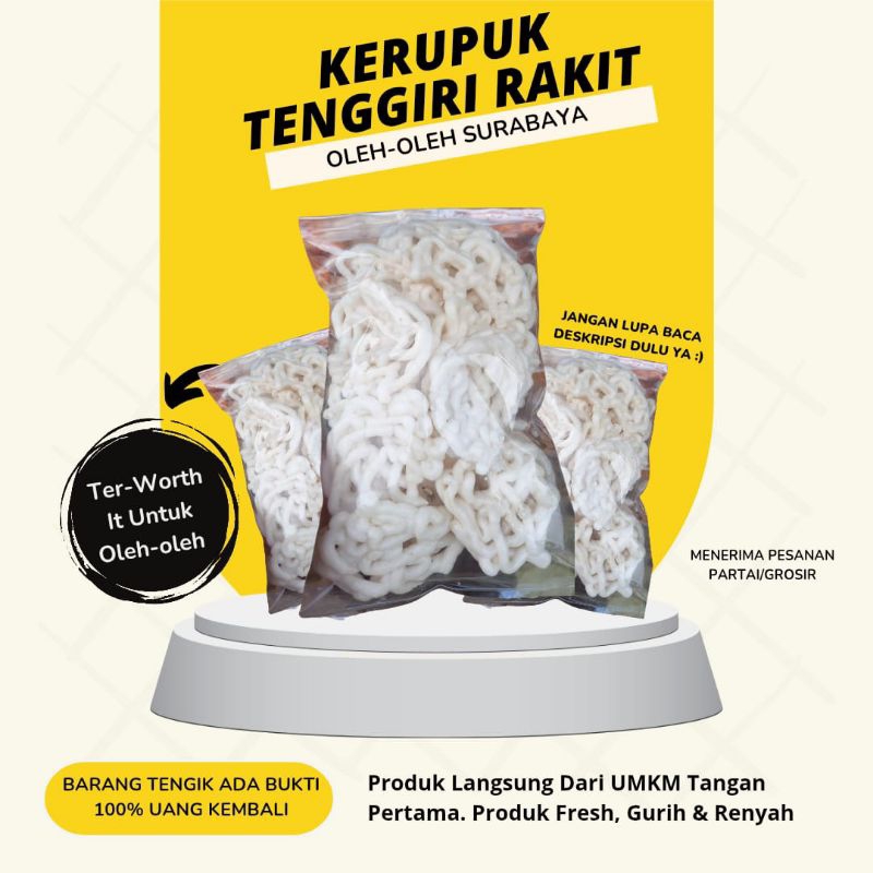 

Kerupuk Tenggiri Rakit Khas Kenjeran Surabaya