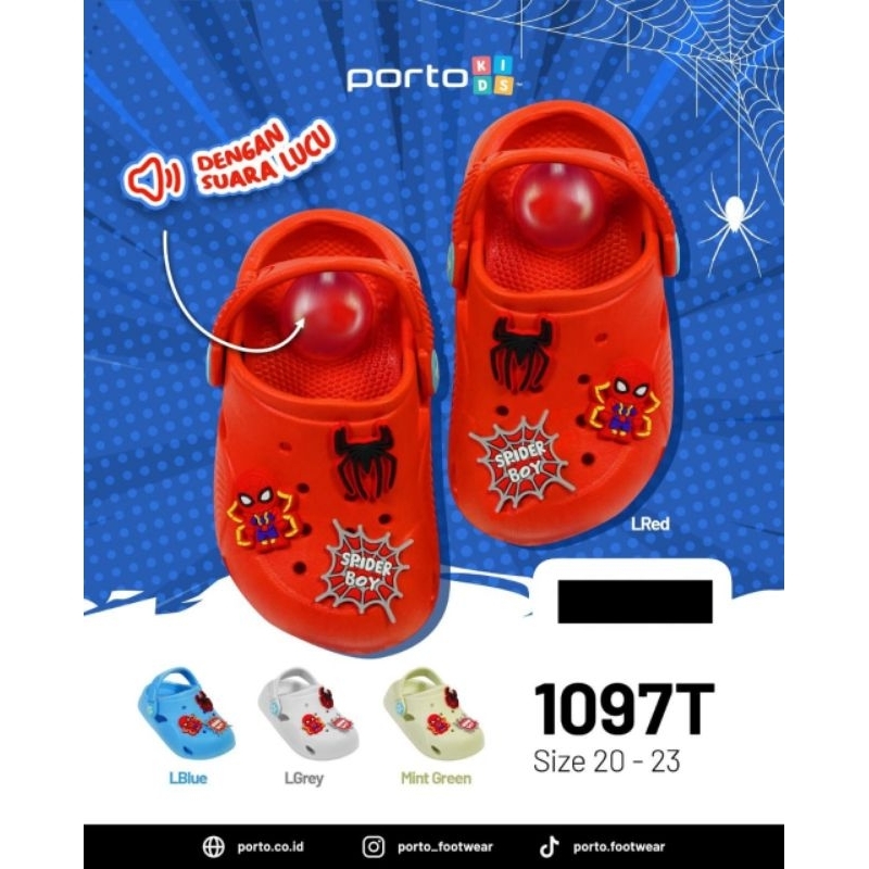 Sandal Baim Anak PORTO Sandal Baim Bunyi Cit -Cit Size 20-23