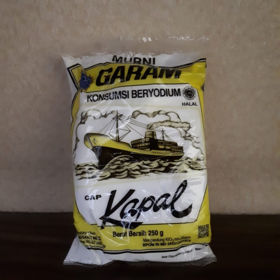 

Garam Dapur Beryodium Cap Kapan 250pgr Asli