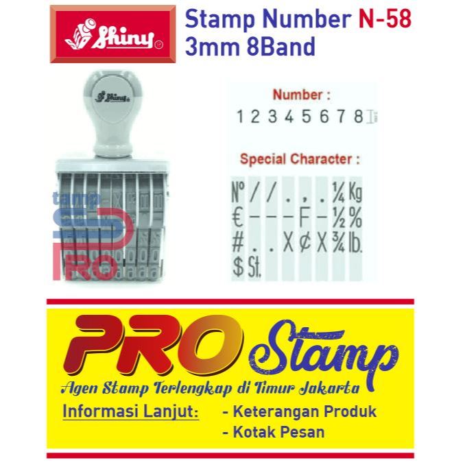 

Stempel Angka Manual Shiny N 58 / N 510 / N 512 / N 512