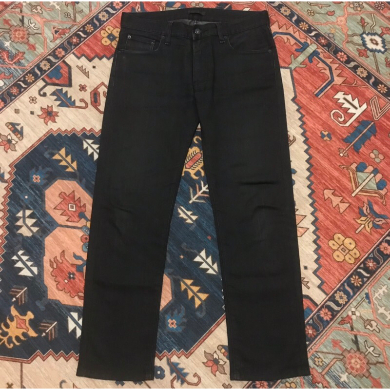 Uniqlo Jeans Slim Straight Black ( 31 )