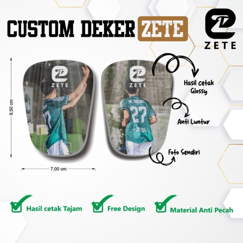 Custom Deker/Shinguard Mini | Deker Anak | Deker Dewasa | Deker Sepak Bola | Deker Futsal Pelindung 