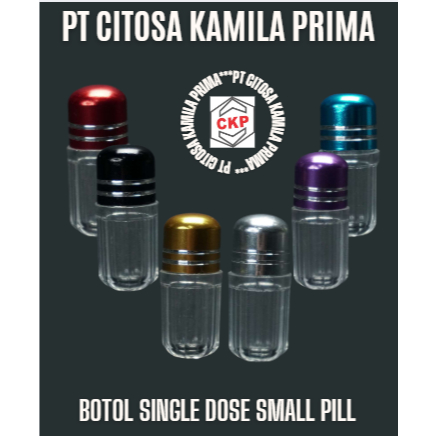 Botol Small Pill 2 Ml Clear / Botol Kaca / Botol Obat / Botol Obat Kecil / Small Pill 2 Ml
