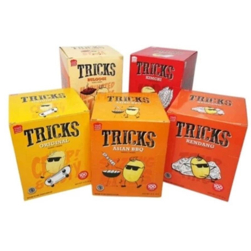 

Tricks Baked Crisps Rasa Original Kimchi Asian BBQ (10 bungkus)