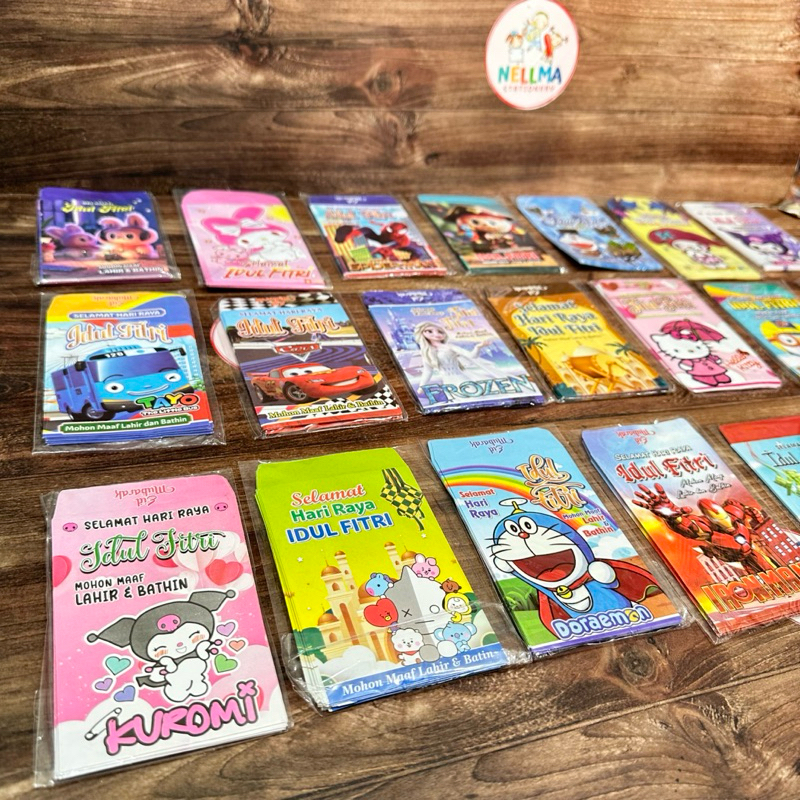

Ampau Angpau Amplop Lebaran Karakter isi 10 lembar 12cmx7cm