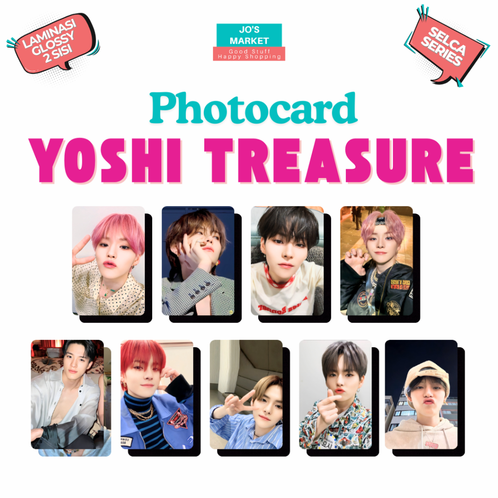 Jo's Market Photocard Yoshi Treasure Selca Unofficial Kanemoto Yoshinori Treasure Maker Teume