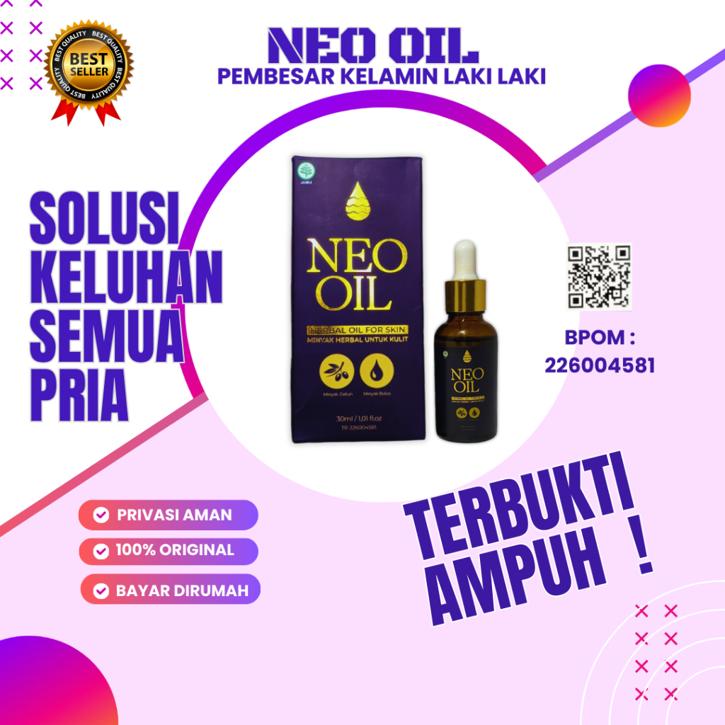 NEO OIL MINYAK PEMBESAR ALAT KELAMIN PRIA / PEMBESAR KELAMIN LAKI LAKI / PEMBESAR PENIS100%AMPUH PER