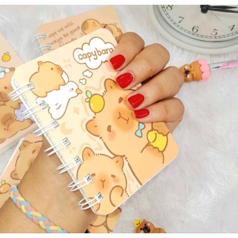 

Buku Binder a7 CappyBara Notebook a7 CappyBara Buku Lucu Unik Kekinian Viral Termurah