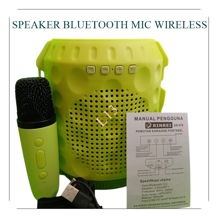 L13 SPEAKER MIC ORIGINAL BLUETOOTH MIK BLUETOOT MIC BLUETUT WIRELESS USB TYPE C CAS CASAN CHAS SPKER